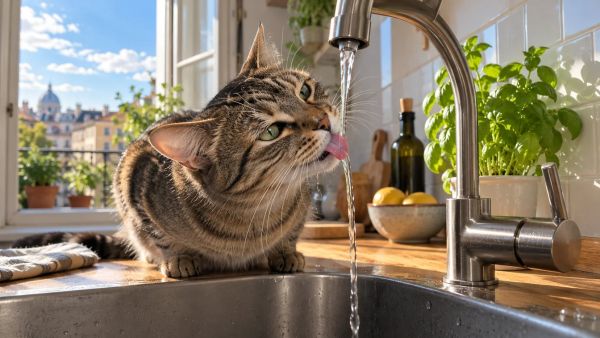 7 raisons pour lesquelles votre chat aime le robinet