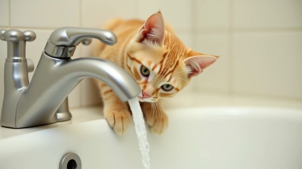 Mon chat boit dans le robinet : faut-il s'en inquiéter ?